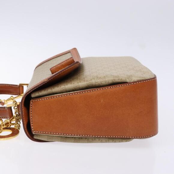 CELINE Macadam Canvas Hand Bag Pvc Beige Gold - Picture 5 of 13